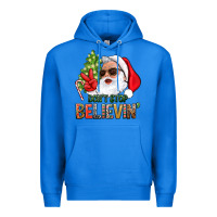 True Royal Don't Stop Believing Santa Premium Hoodie - BundleAndBundleShop
