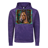 Cloud Purple western horse Vintage Hoodie - Zillion Design Studio