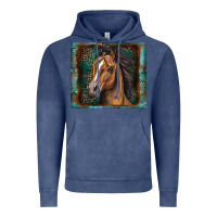 Vintage Denim western horse Vintage Hoodie - Zillion Design Studio