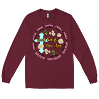 Burgundy god says you are Long Sleeve Tee - JahusDesignShop