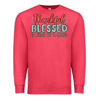 Cardinal thankful blessed and kind of a mess Premium Sweatshirt - MaliasSmallBusiness