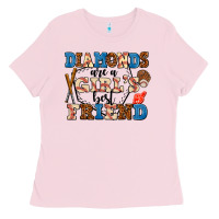 Diamonds Are A Girl's Best Friend Ladies Tee | Teevron