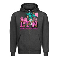 Charcoal Heather lpn licensed practical nurse Zipper Hoodie - AdoDesignShop