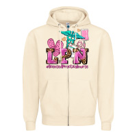 Sandshell lpn licensed practical nurse Zipper Hoodie - AdoDesignShop