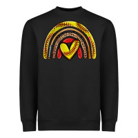 Black softball rainbow Heavyweight Sweatshirt - Zillion Design Studio