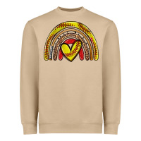 Mushroom softball rainbow Heavyweight Sweatshirt - Zillion Design Studio