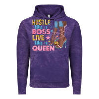 Cloud Purple hustle like a boss live like a queen Vintage Hoodie - texasbilliewilder