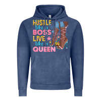 Hustle Like A Boss Live Like A Queen Vintage Hoodie | Teevron