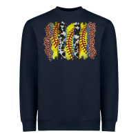 Navy softball brushstroke Heavyweight Sweatshirt - Zillion Design Studio