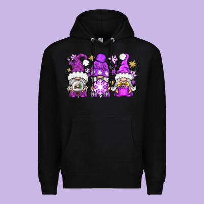 Purple Winter Gnomies Premium Hoodie Designed By Bundleandbundleshop