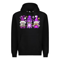 Black Purple Winter Gnomies Premium Hoodie - BundleAndBundleShop