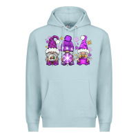 Blue Mist Purple Winter Gnomies Premium Hoodie - BundleAndBundleShop