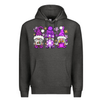 Charcoal Heather Purple Winter Gnomies Premium Hoodie - BundleAndBundleShop