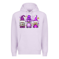 Lilac Purple Winter Gnomies Premium Hoodie - BundleAndBundleShop