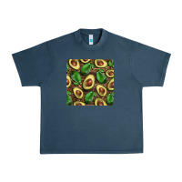 Midnight Navy avocados with wood and leopard background mug  coaster Urban Heavy Tee - BarkalooDesign