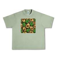 Oil Green avocados with wood and leopard background mug  coaster Urban Heavy Tee - BarkalooDesign