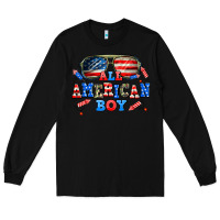 Black all american boy Long Sleeve Tee - AdoDesignShop