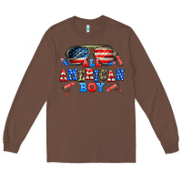 Chestnut all american boy Long Sleeve Tee - AdoDesignShop