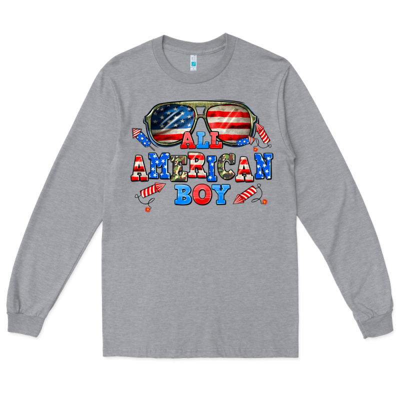 All American Boy Long Sleeve Tee by AdoDesignShop | Teevron