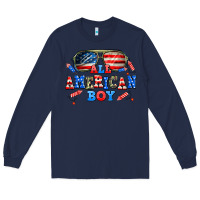 Navy all american boy Long Sleeve Tee - AdoDesignShop