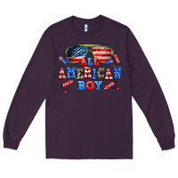 Plum all american boy Long Sleeve Tee - AdoDesignShop