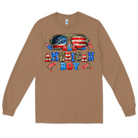 Toasted Coconut all american boy Long Sleeve Tee - AdoDesignShop