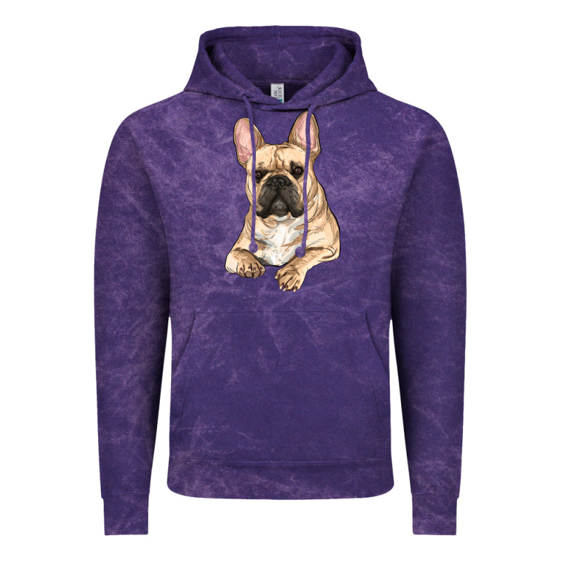 French Bulldog Sitting Vintage Hoodie by RanaPortraitStore | Teevron