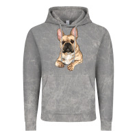 Cloud Rock French bulldog sitting Vintage Hoodie - RanaPortraitStore