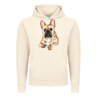 Vintage Artic French bulldog sitting Vintage Hoodie - RanaPortraitStore