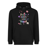 Black social worker Heavyweight Hoodie - MaliasSmallBusiness