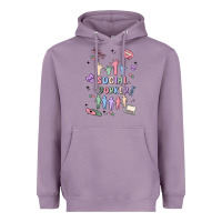 Lavender social worker Heavyweight Hoodie - MaliasSmallBusiness