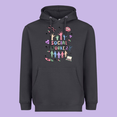 Social Worker Heavyweight Hoodie Designed By Maliassmallbusiness