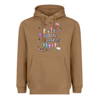 Toasted Coconut social worker Heavyweight Hoodie - MaliasSmallBusiness
