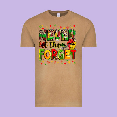 Never Let Them Forget Vintage Tee Designed By Zillion Design Studio