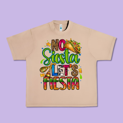 No Siesta Lets Fiesta Urban Heavy Tee Designed By Cts Tumbler Store