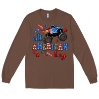 Chestnut all american boy  monsterr truck Long Sleeve Tee - AdoDesignShop
