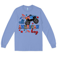 Colony Blue all american boy  monsterr truck Long Sleeve Tee - AdoDesignShop