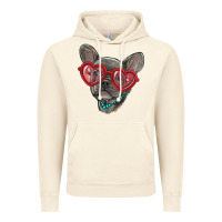 Vintage Artic french bulldog with love glasses Vintage Hoodie - RanaPortraitStore
