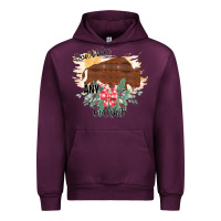 Mauve Wine Take No Bull Floral Rodeo Urban Hoodie - Bettercallsaul