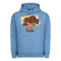 Pigment Pebble Blue Take No Bull Floral Rodeo Urban Hoodie - Bettercallsaul