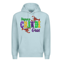 Blue Mist happy mardi gras with lobster Premium Hoodie - AdoDesignShop