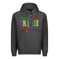Charcoal Heather happy mardi gras with lobster Premium Hoodie - AdoDesignShop