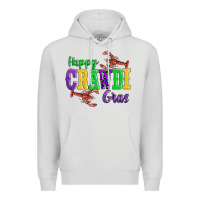 Dove Grey happy mardi gras with lobster Premium Hoodie - AdoDesignShop