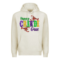 Oatmeal Heather happy mardi gras with lobster Premium Hoodie - AdoDesignShop
