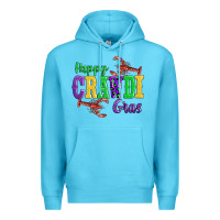 Ocean Blue happy mardi gras with lobster Premium Hoodie - AdoDesignShop