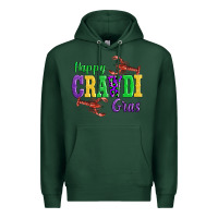 Sports Green happy mardi gras with lobster Premium Hoodie - AdoDesignShop