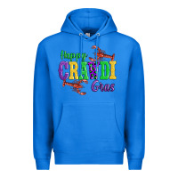 True Royal happy mardi gras with lobster Premium Hoodie - AdoDesignShop
