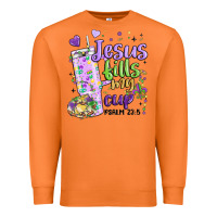 Carrot mardi gras jesus fills my cup Premium Sweatshirt - MaliasSmallBusiness