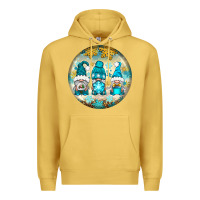 Antique Gold Winter Gnomies Ornament Premium Hoodie - BundleAndBundleShop