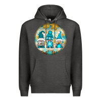 Charcoal Heather Winter Gnomies Ornament Premium Hoodie - BundleAndBundleShop